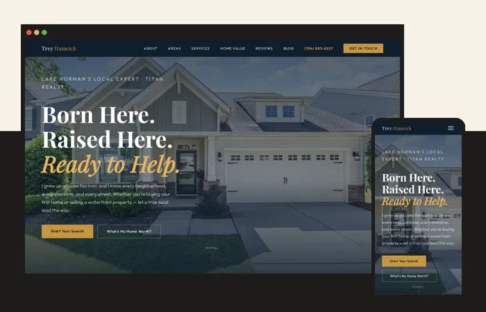Trey Hamrick Realtor website